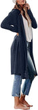 Luyeess Women's Casual Open Front Long Cardigan Draped Lightweight Knit Sweater